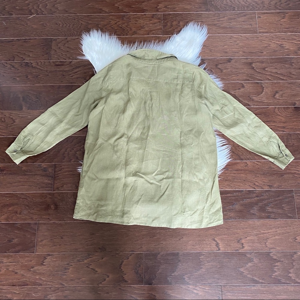 [J. Jill] Love Linen Button Up Shirt - Picture 8 of 8